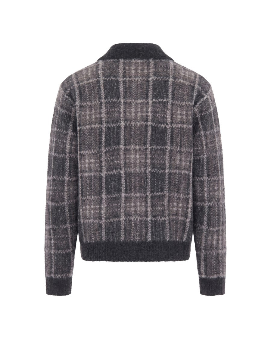 Our Legacy Evening Grand Check Alpaca Wool-Blend Polo Shirt