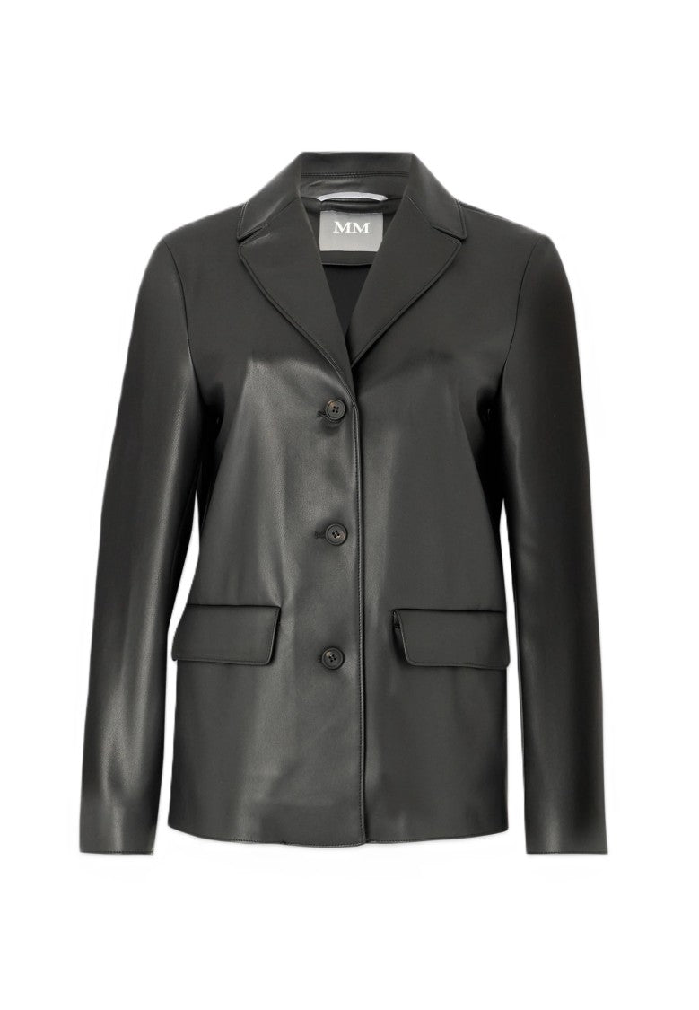 Max Mara Refined Black Tailored Jacket With Notched Lapel