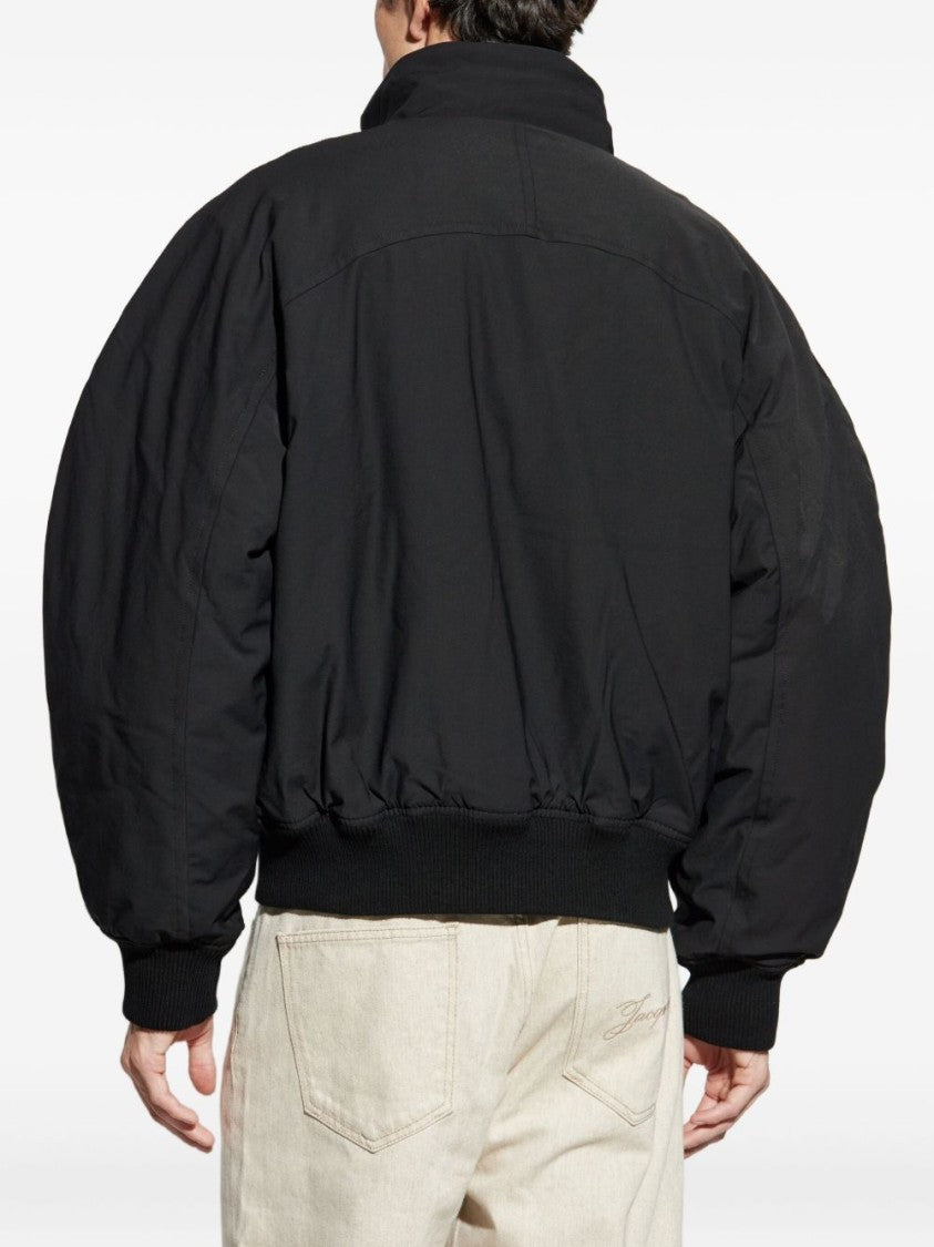 Jacquemus Voluminous Black Bomber Jacket