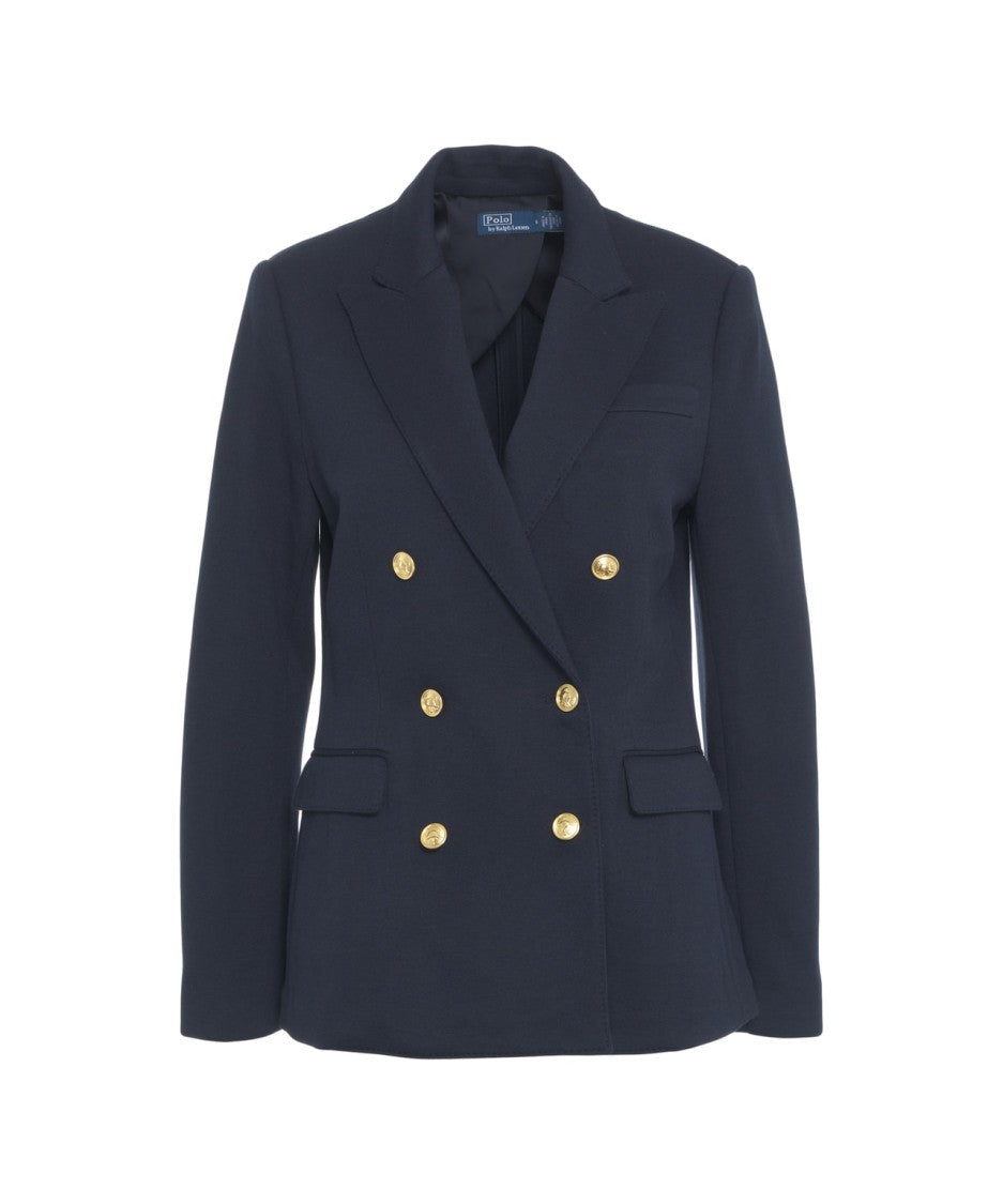 Polo Ralph Lauren Double-Breasted Knit Blazer