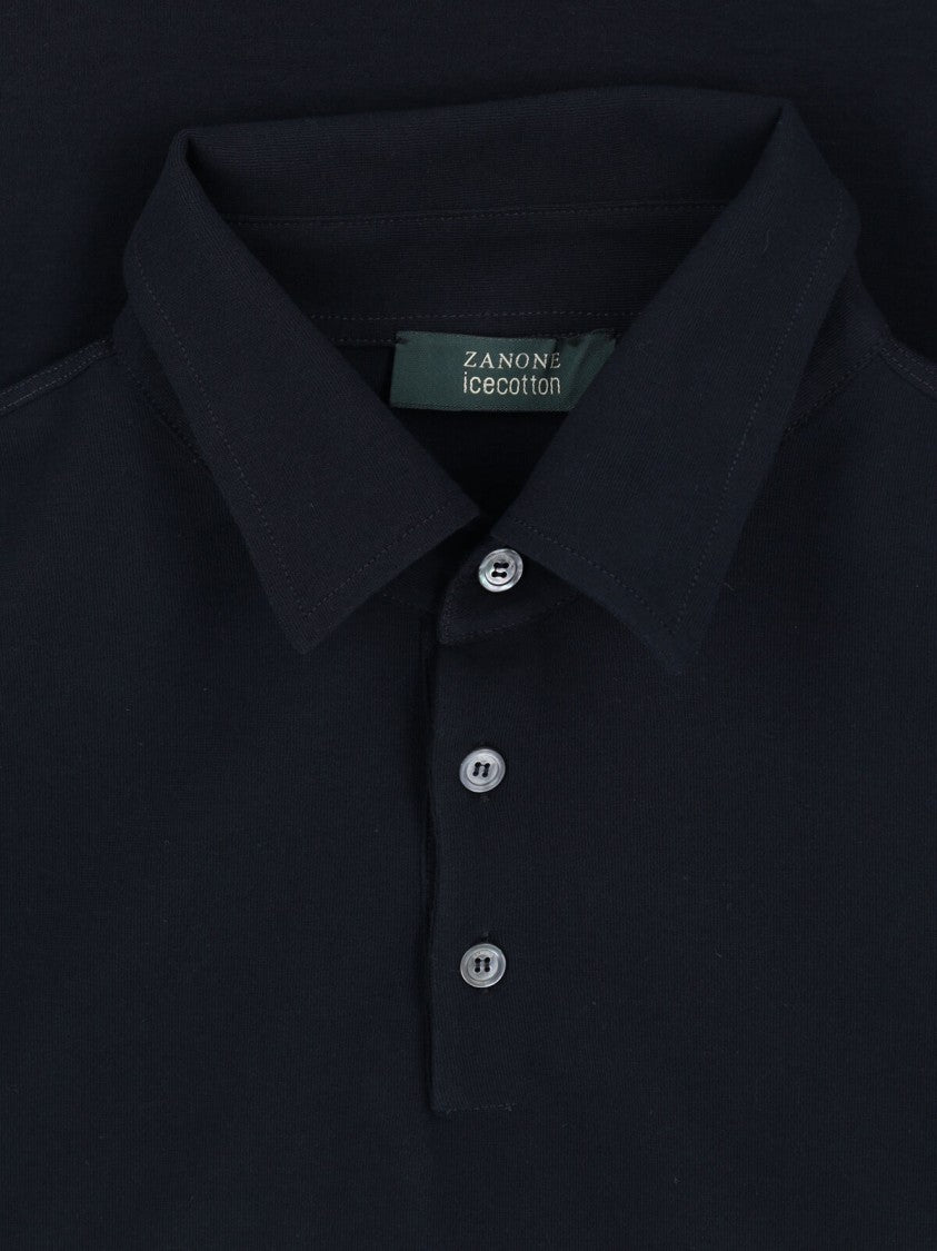 Zanone "Icecotton" Polo Shirt – Navy