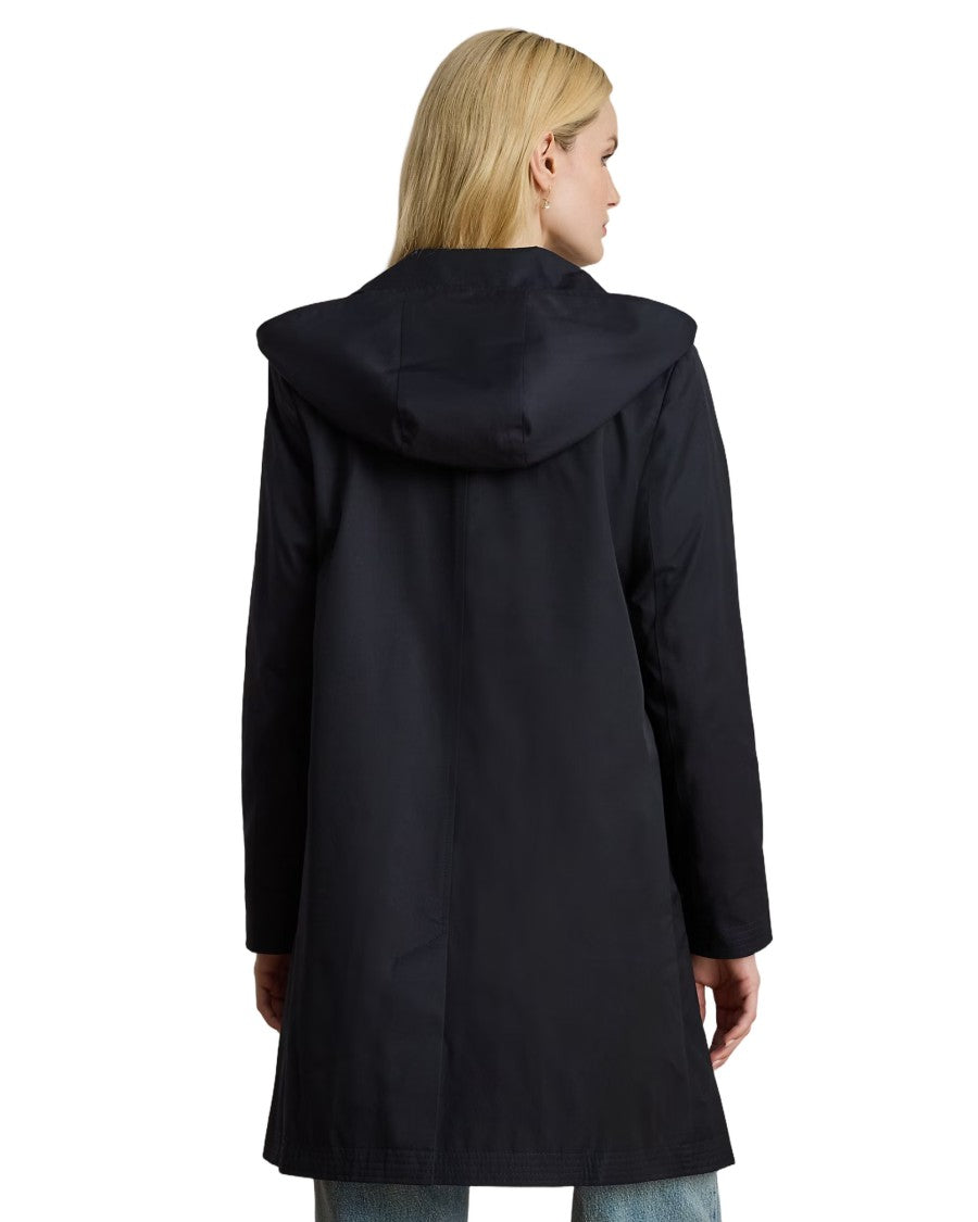 Lauren Ralph Lauren Tailored Lined Coat In Dark Navy