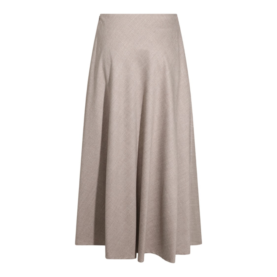 Tagliatore Flowing Textured High Waist Midi Skirt