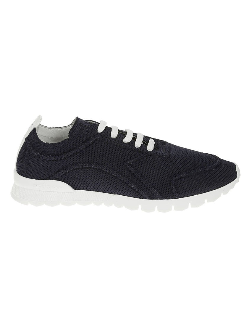 Kiton Blue Sneakers With White Accents