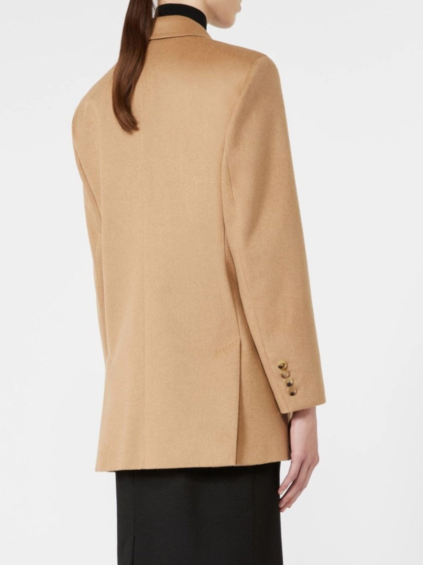 Max Mara Tailored Double-Breasted Blazer With Wide Lapels And Boxy Fit