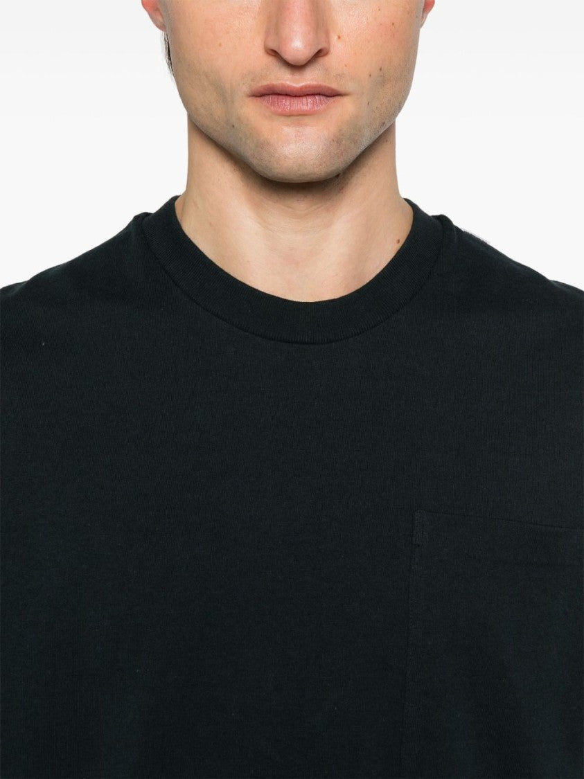 Jil Sander Crewneck Cotton Jersey T-Shirt With Patch Pocket