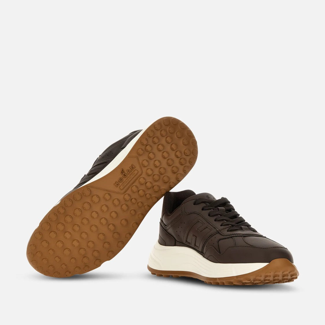 Hogan Hyperlight H Sneakers In Calfskin Leather