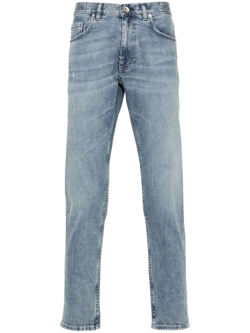 Eleventy Straight Jeans With Classic Five-Pocket Design