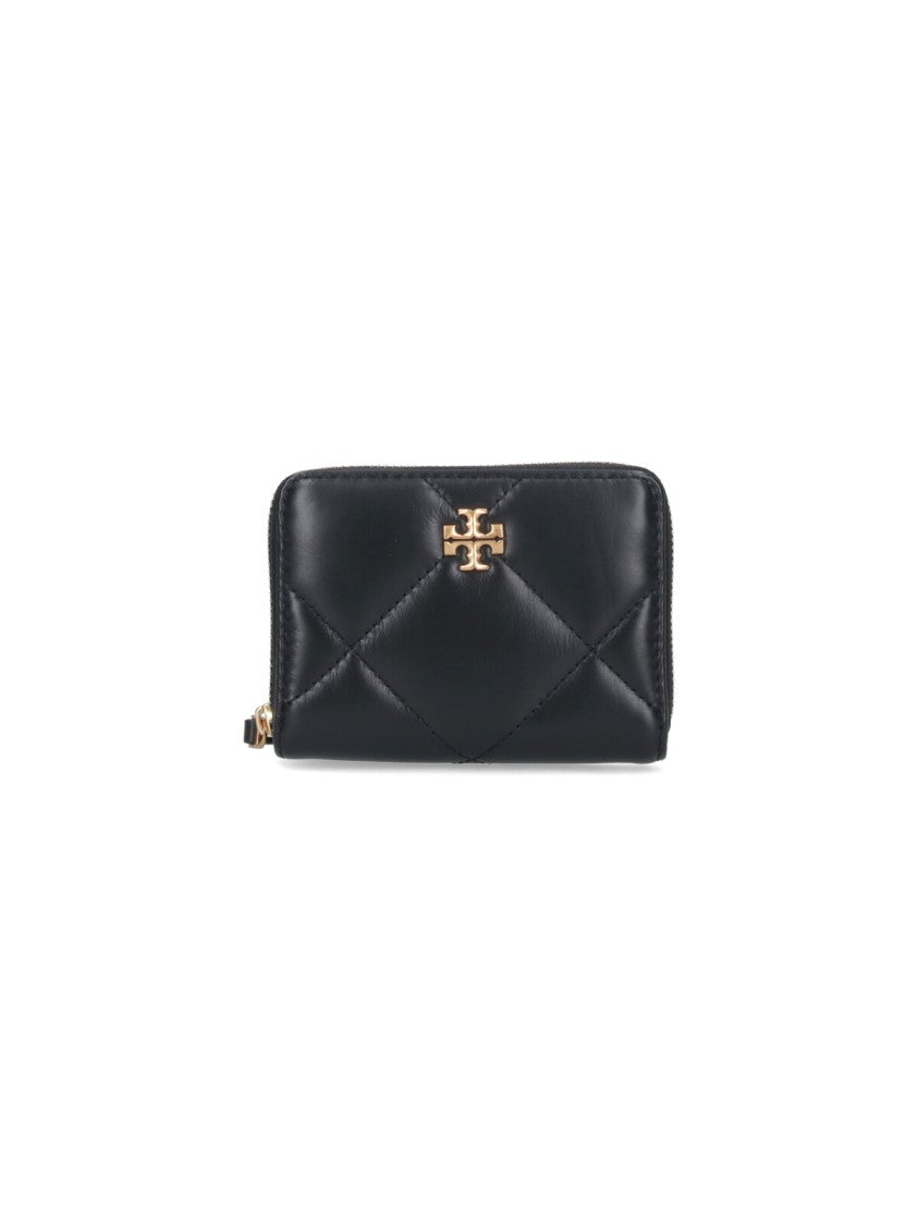 Tory Burch Small Zip Wallet 'Kira' – Black