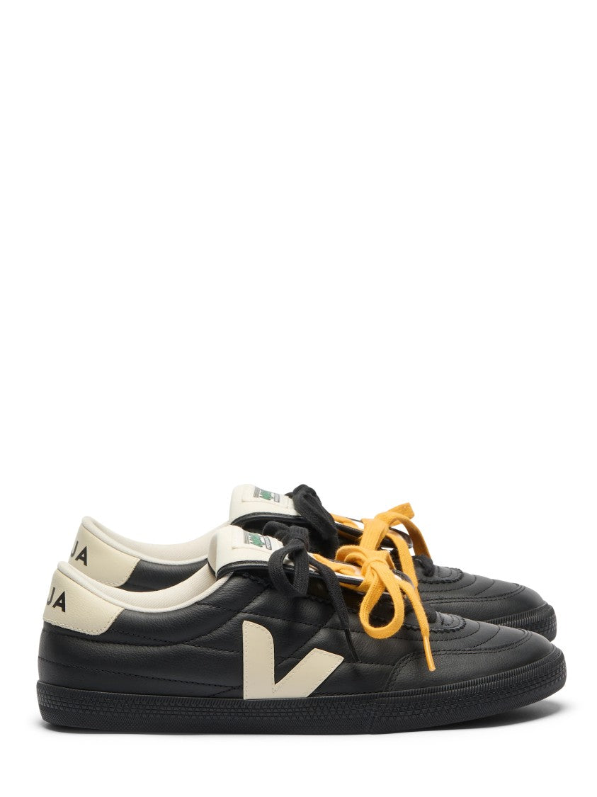 Veja Low-Top Sneakers With Cream 'V' Logo