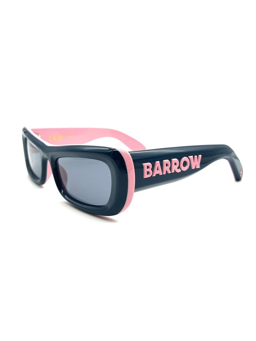 Barrow Blue Sba006v Angular Plastic Sunglasses
