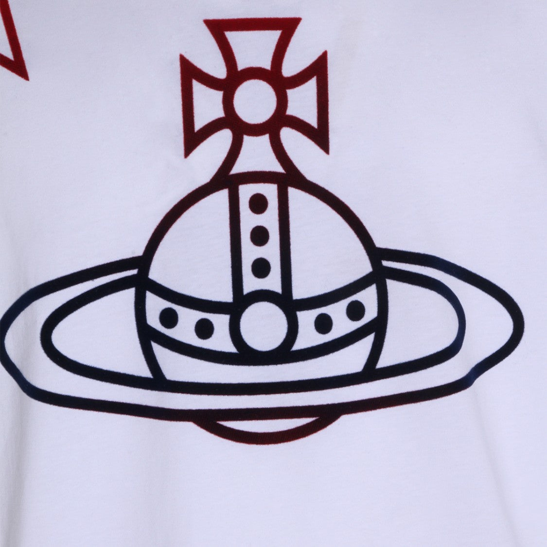 Vivienne Westwood White Short-Sleeve T-Shirt With Distinctive Emblem