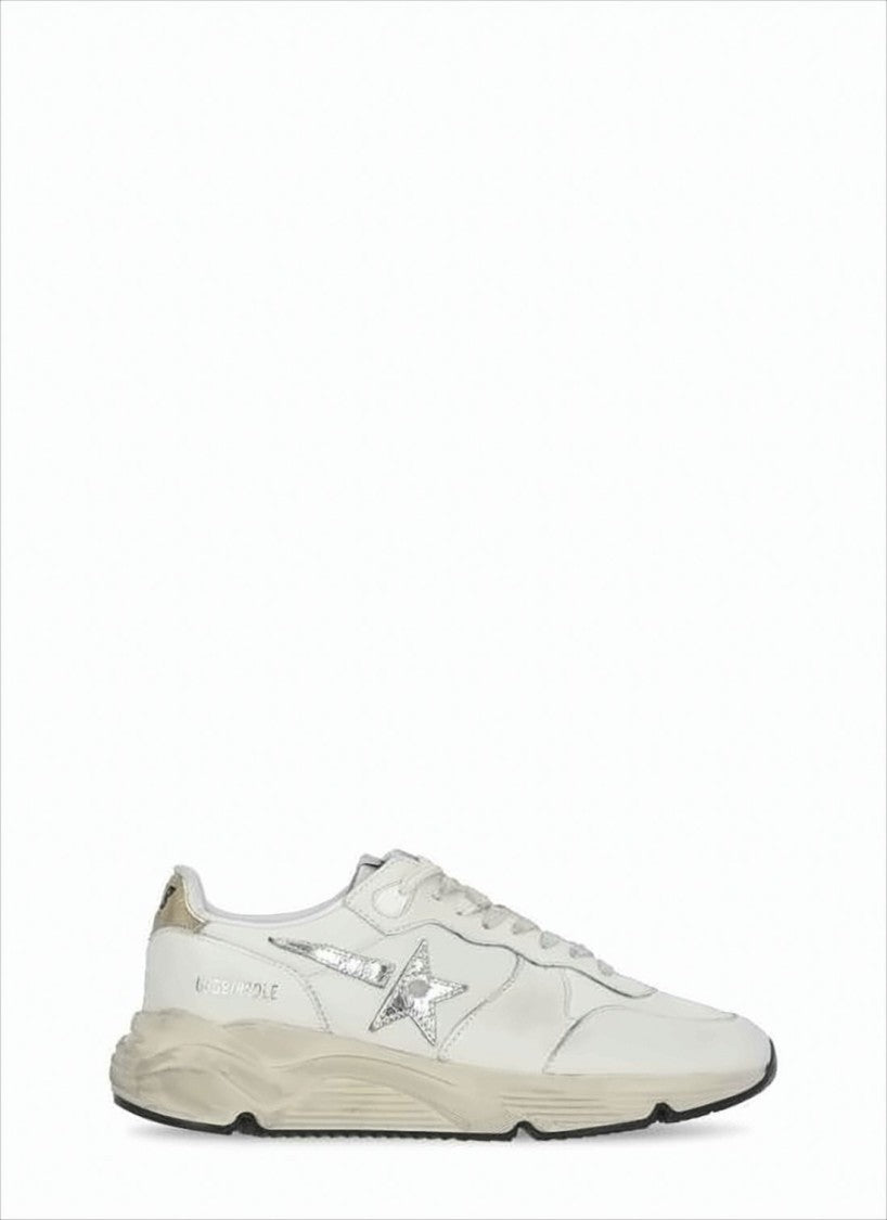 Golden Goose Low-Top Leather Sneakers With Vintage Appeal