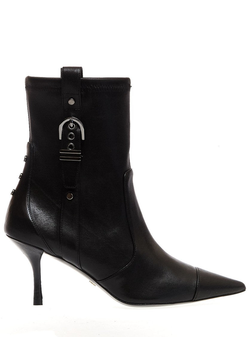 Stuart Weitzman 75Mm Heel Black Ankle Boots