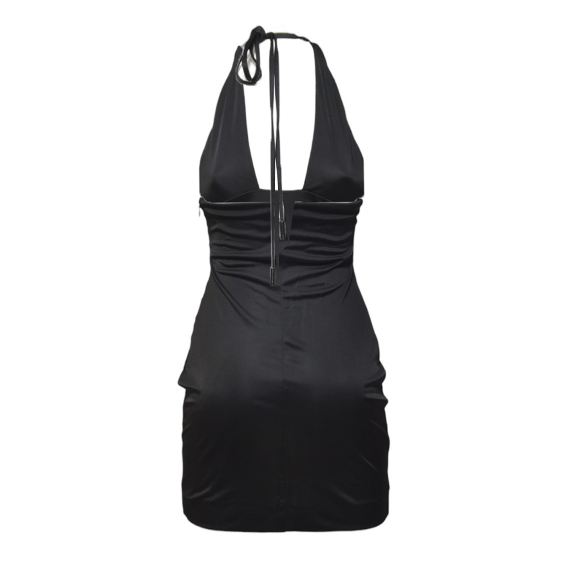 Dsquared2 Black Viscose Jersey Dress With Neckline