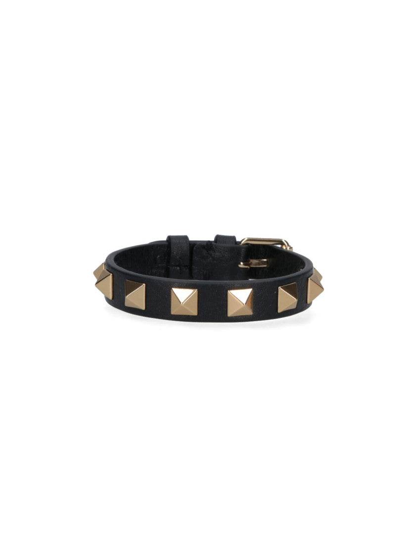 Valentino Garavani Black "Rockstud" Bracelet