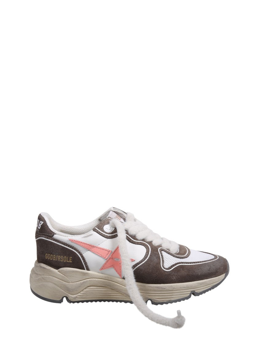 Golden Goose Running Sole Net Upper Suede Toe Spur