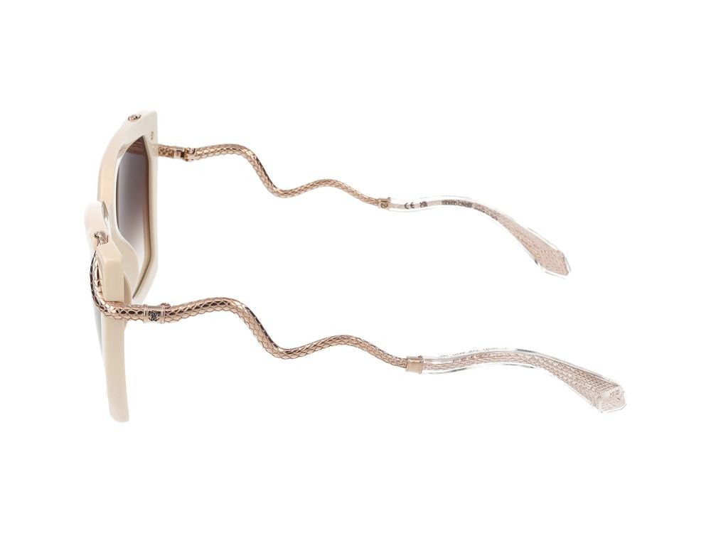 Roberto Cavalli Sunglasses Src034m 9X7g Beige Full Gloss 56/21/140