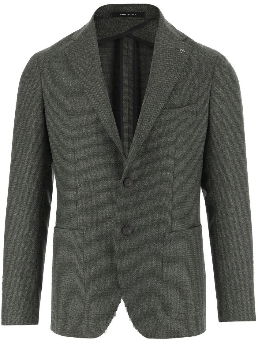 Tagliatore Single Breasted Wool Jacket
