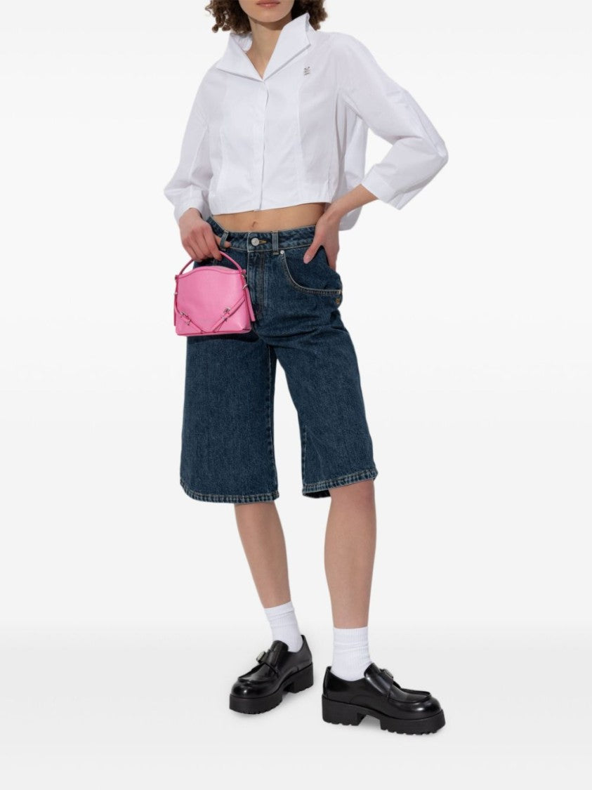 Givenchy White Three Quarter Puff Sleeve Top
