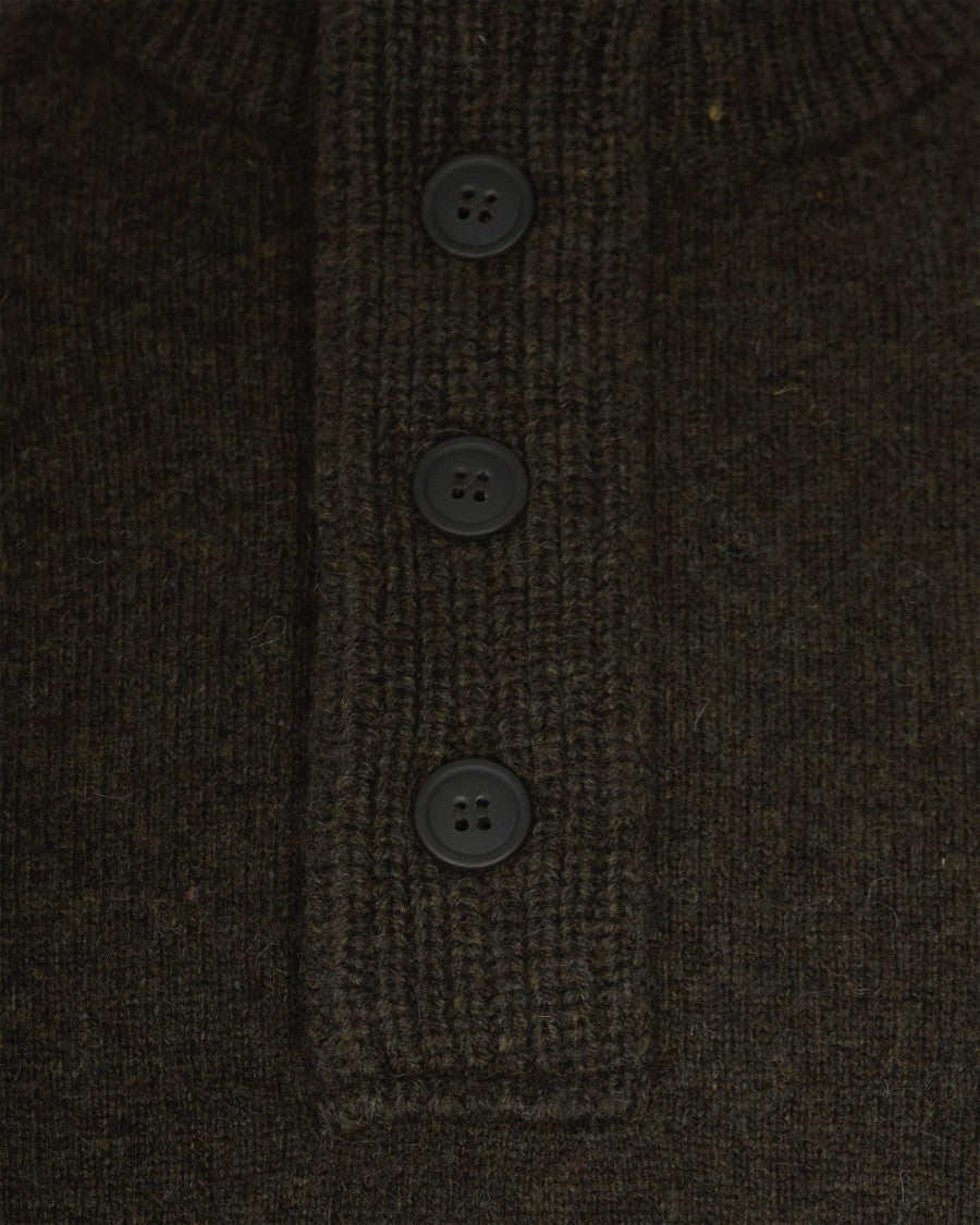 Barbour Seaweed Pure Lambswool Half-Zip Sweater