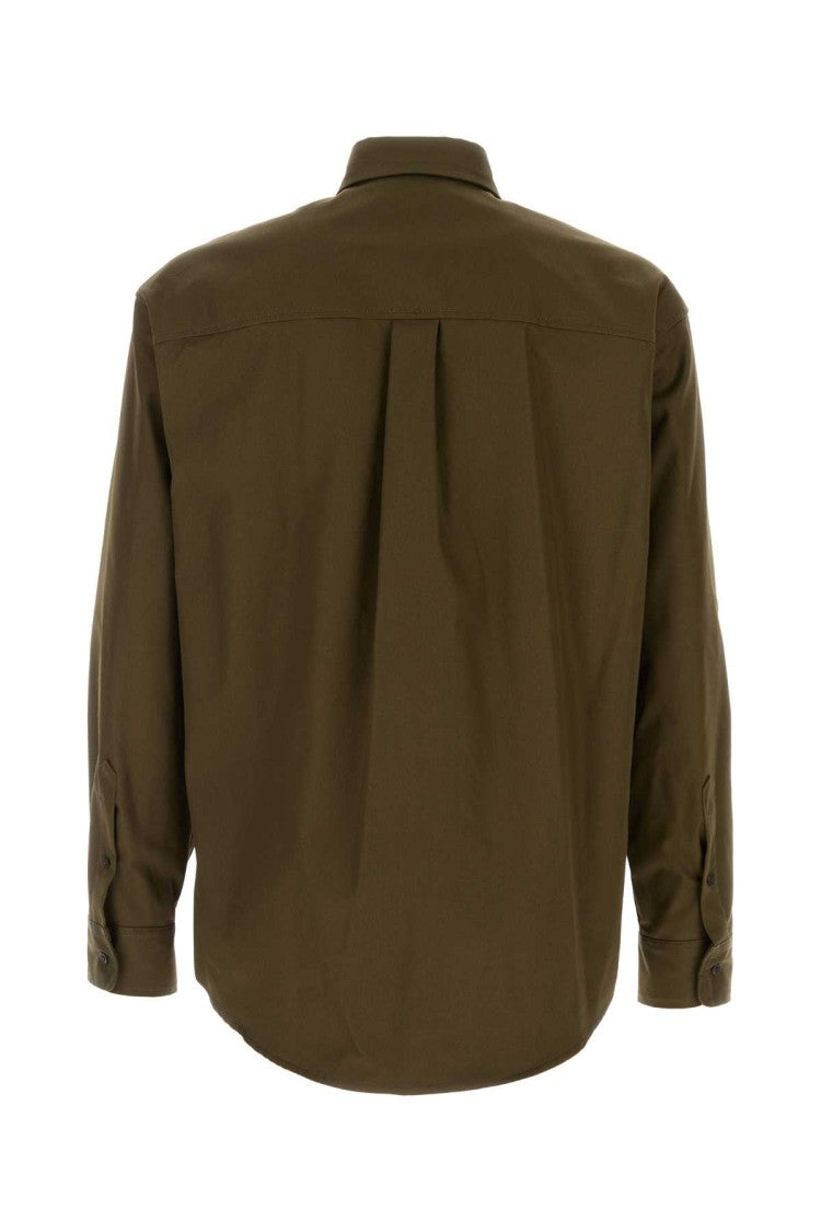 Dsquared2 Army Green Cotton Shirt