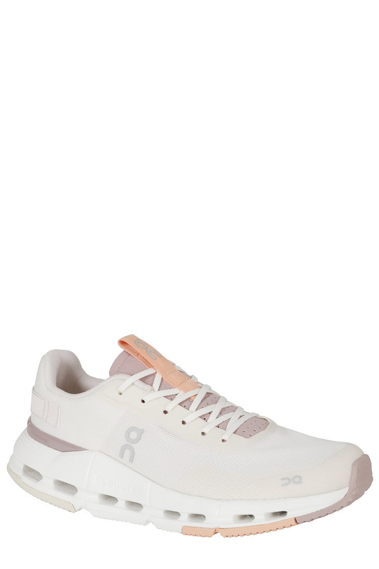 On Running Ivory Cloudnova Form 2 Mesh Rubber Sole Nylon Sneakers