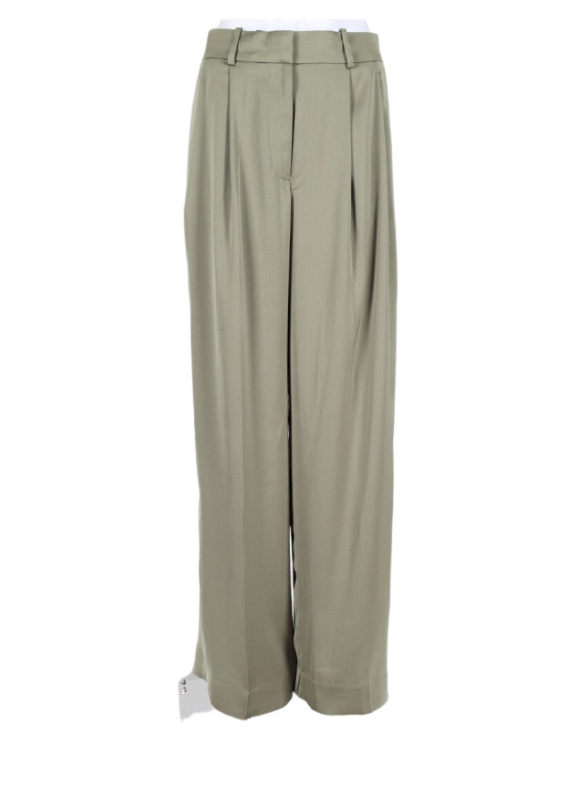Michael Michael Kors High-Waisted Wide-Leg Trousers With Front Pleats