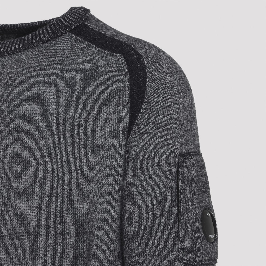 C.P. Company Anthracite Melange Grey Pullover