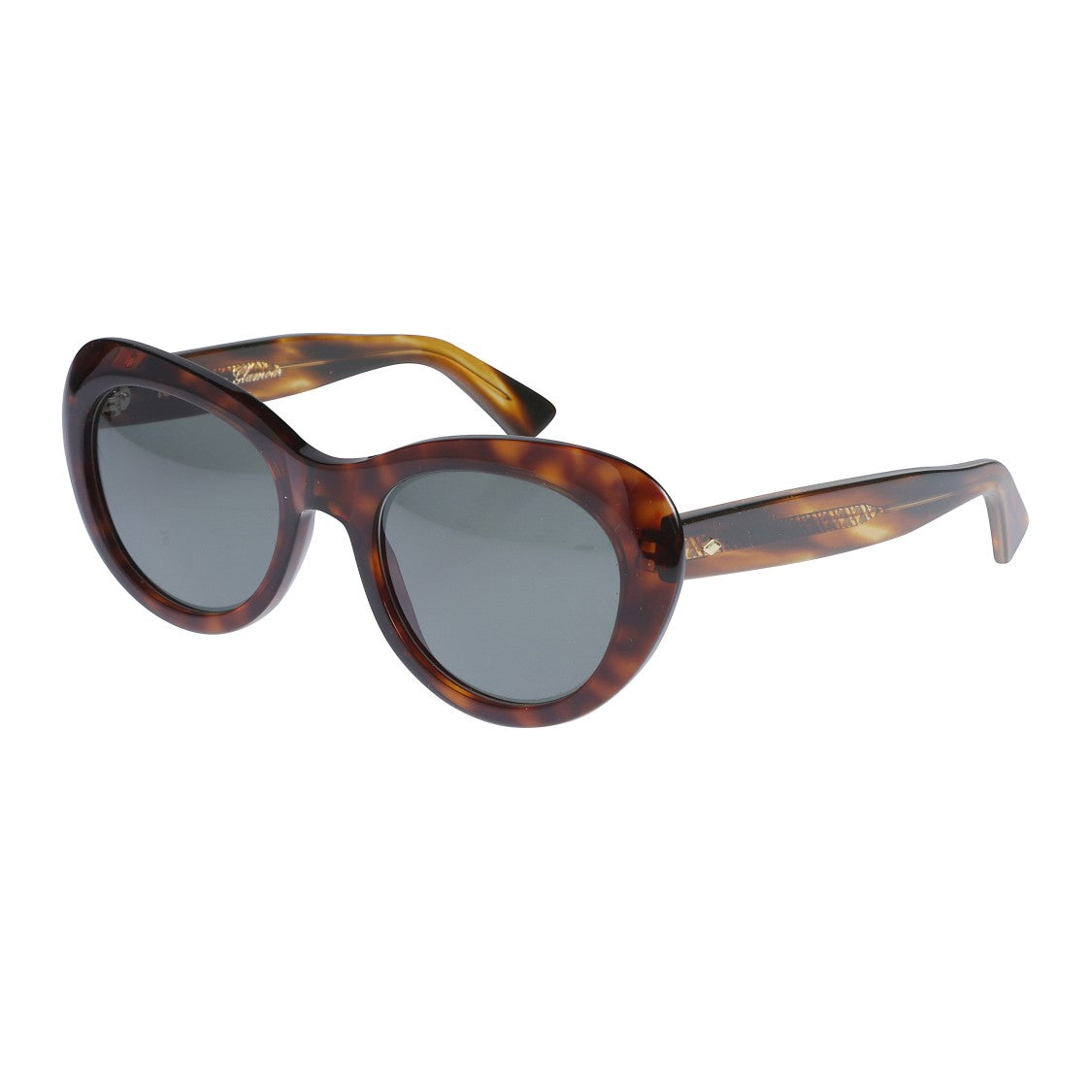 Kador Capri New-S Rounded Cat-Eye Tortoiseshell Sunglasses With Slender Arms