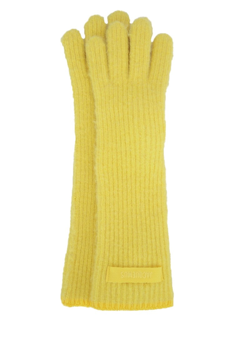 Jacquemus Ribbed Long Design Gros Grain Gloves