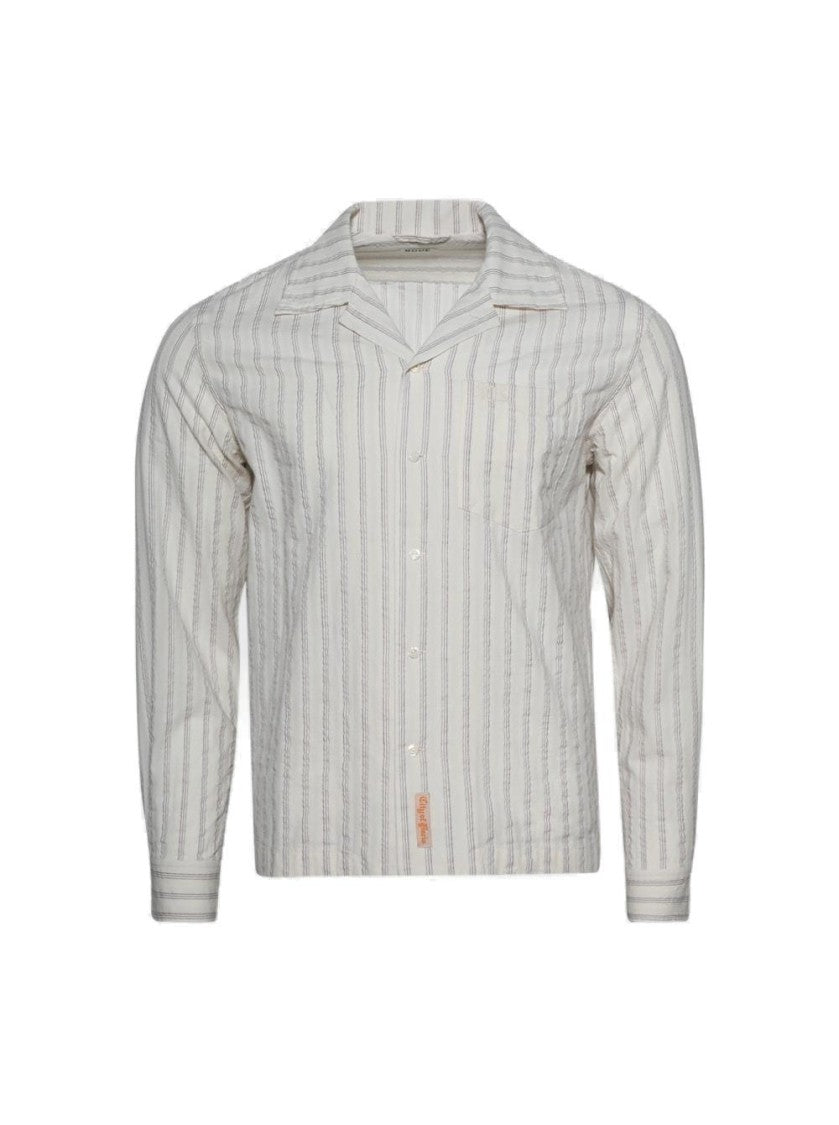 Bode Sail Shirt Off White And Lavender