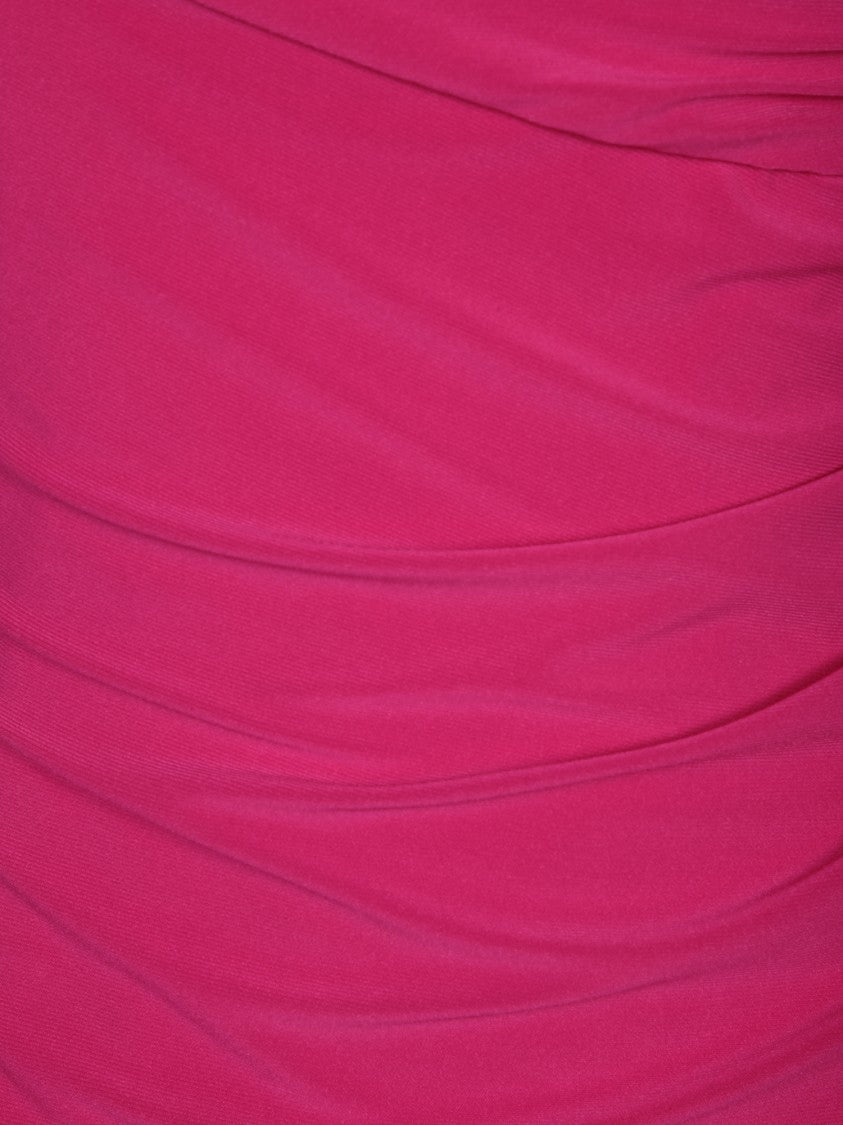 Blanca Vita One-Shoulder Midi Dress With Draped Detailing