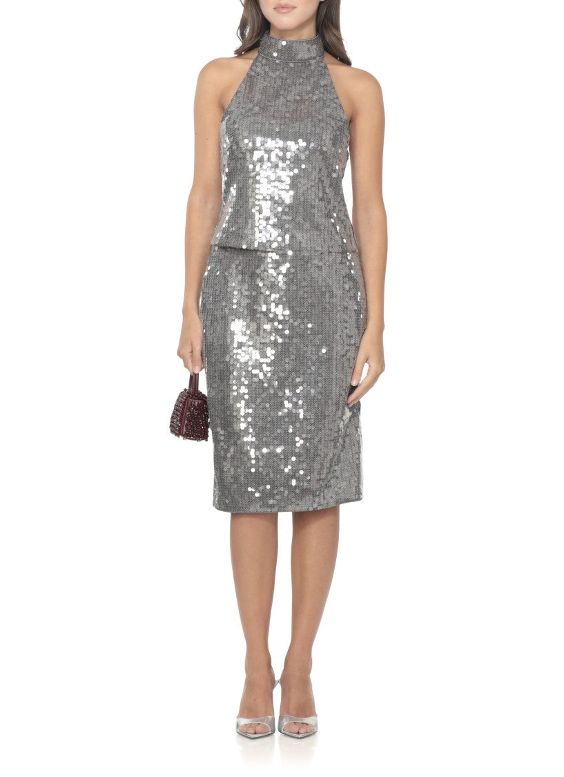 Rotate Skirt With Paillettes