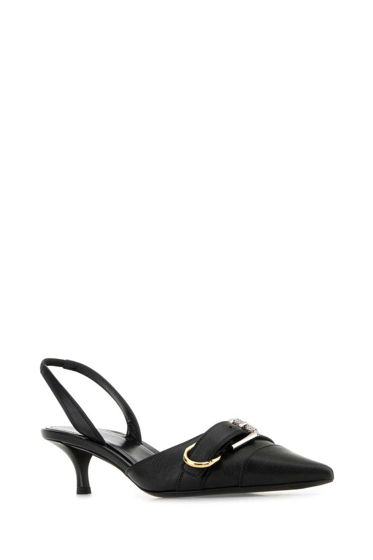 Givenchy Black Leather Voyou Pumps