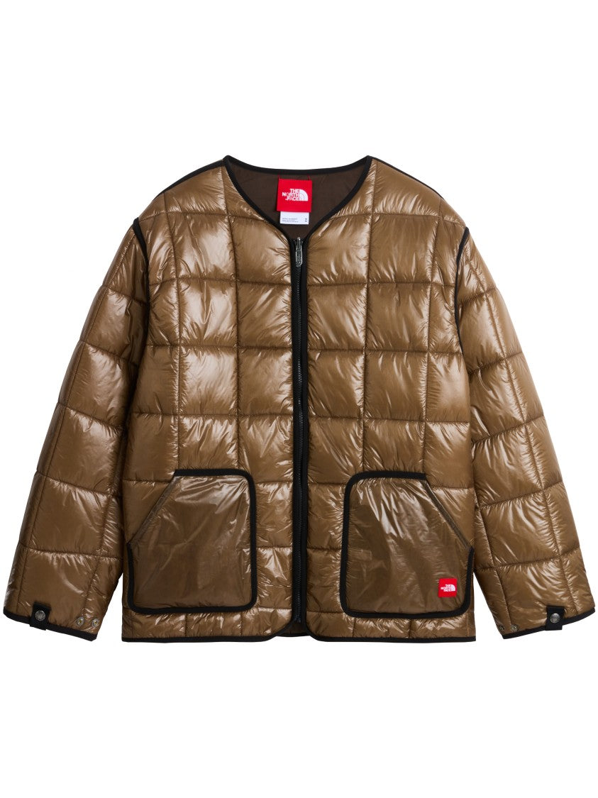 The North Face Brown Red Box Liner Reversible Quilted Jacket