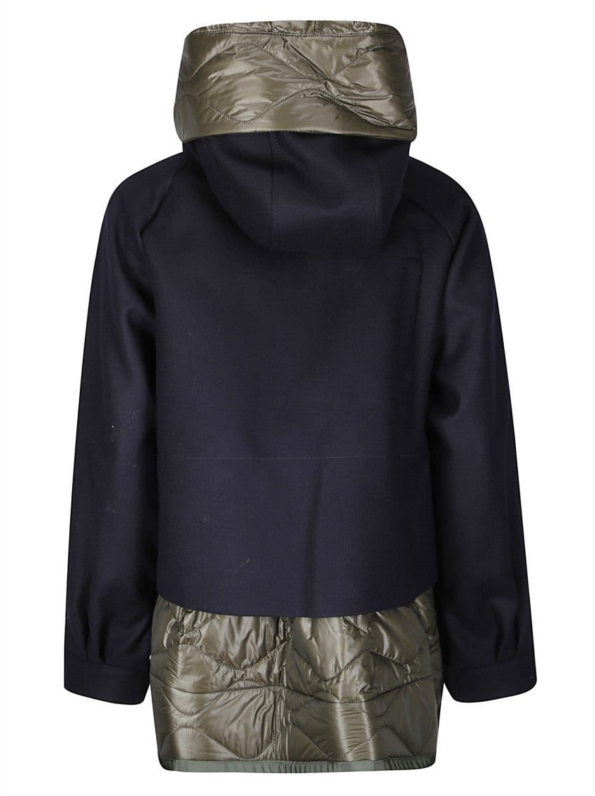 Sacai Wool Melton Blouson With Down-Effect Inner Jacket