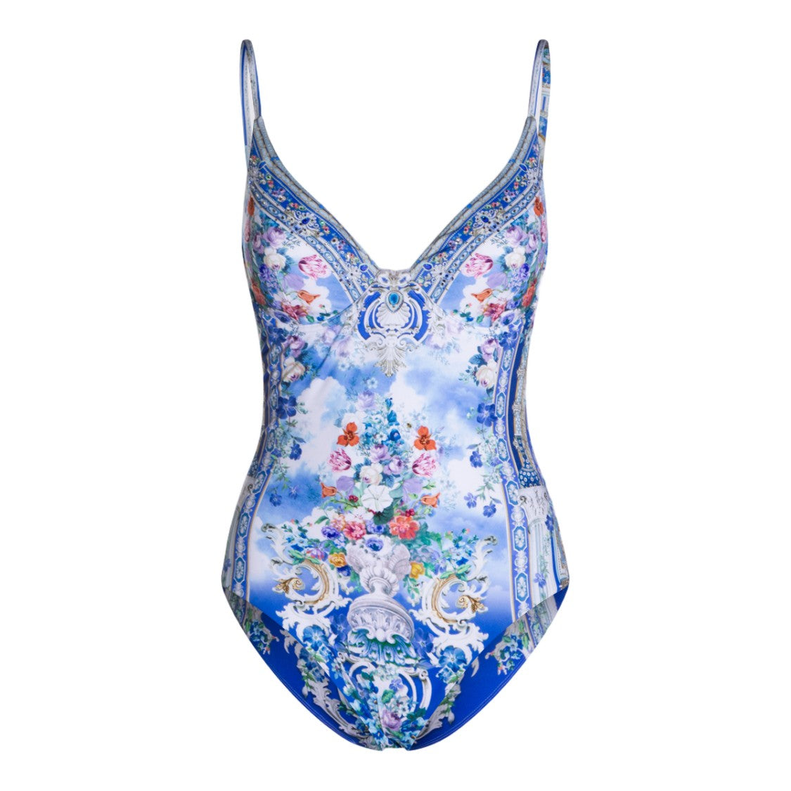 Camilla Maxi Dress With Flowing Silhouette And Intricate Patterns