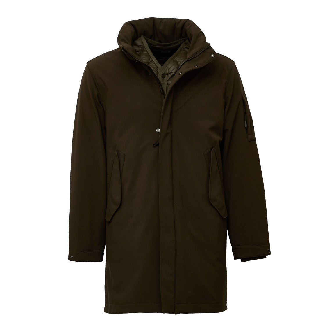 C.P. Company Long Hooded Padded Parka With Detachable Lining