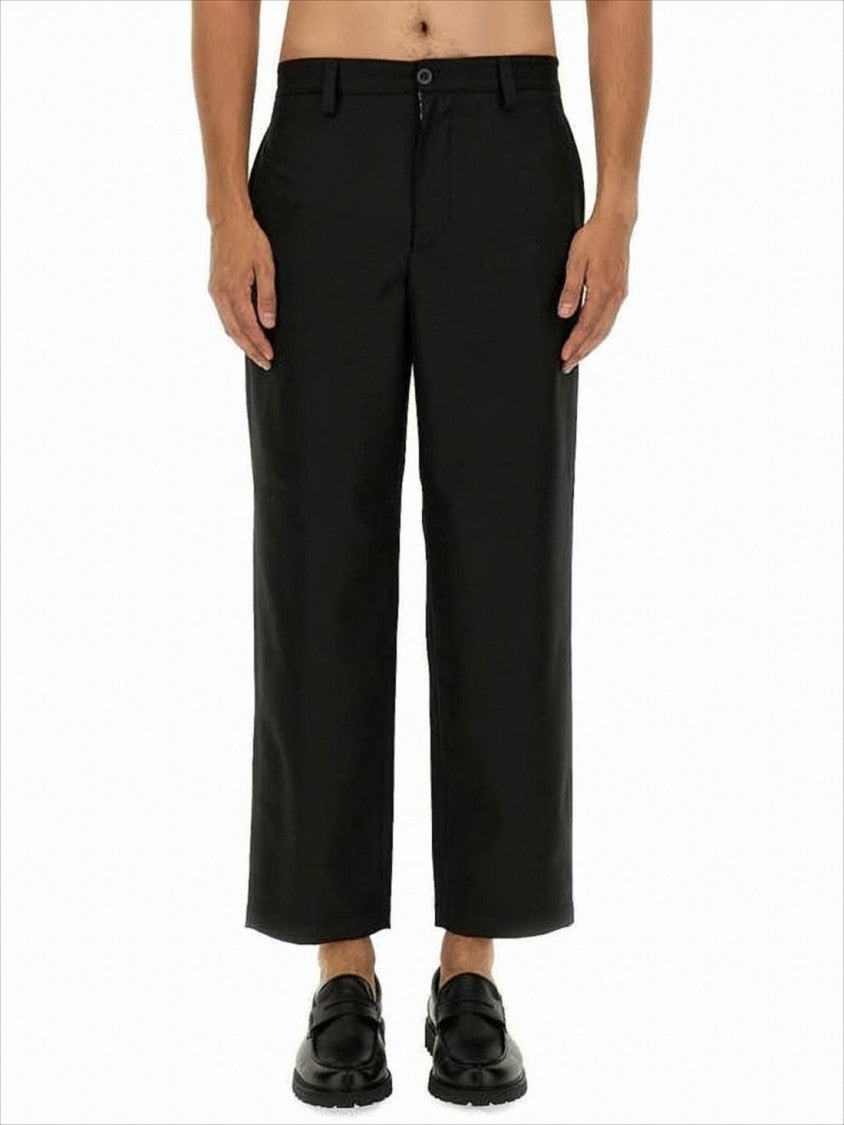 Department Five Straight-Leg Cropped Pants With Minimalist Design
