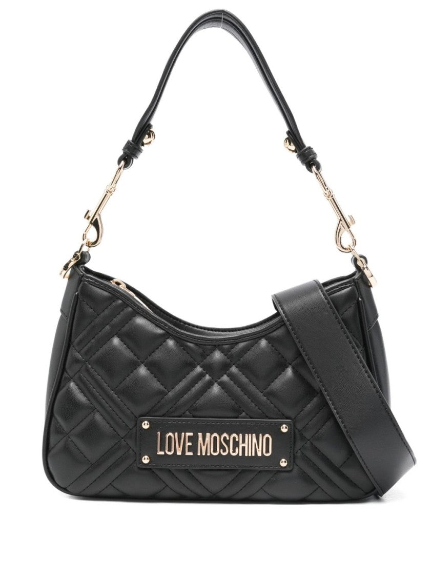 Love Moschino Quilted Shoulder Bag With Gold-Tone Accents