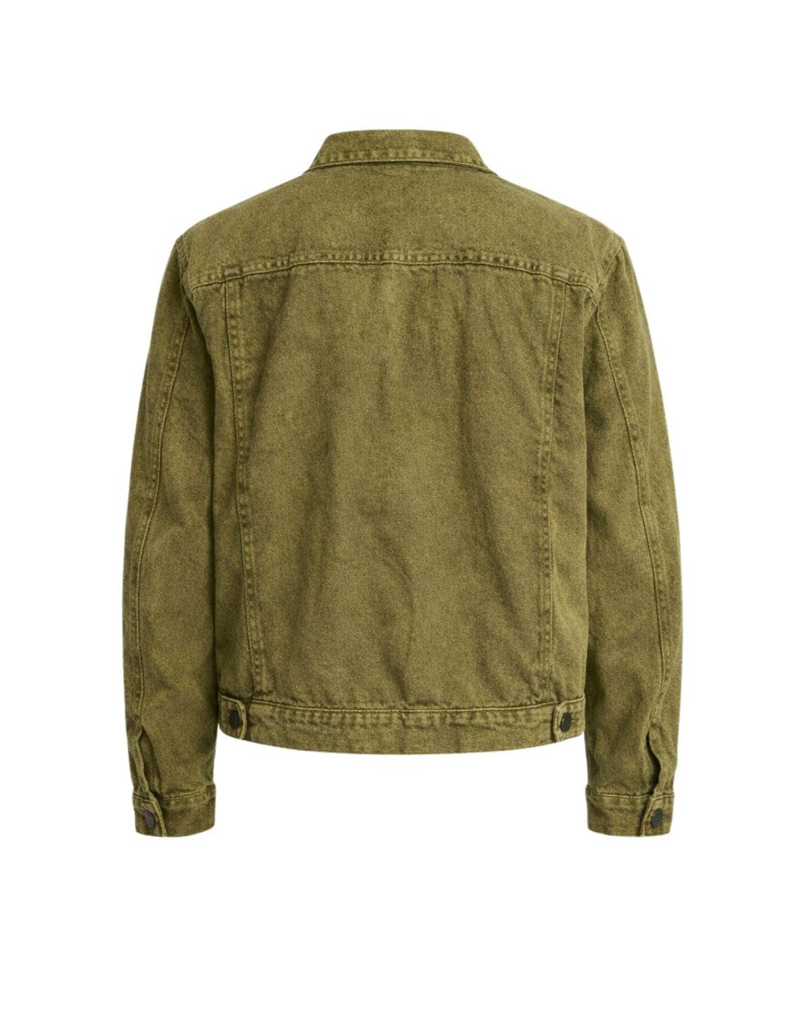 Origin Of Line Green Relaxed Fit Hemp Canvas Overshirt