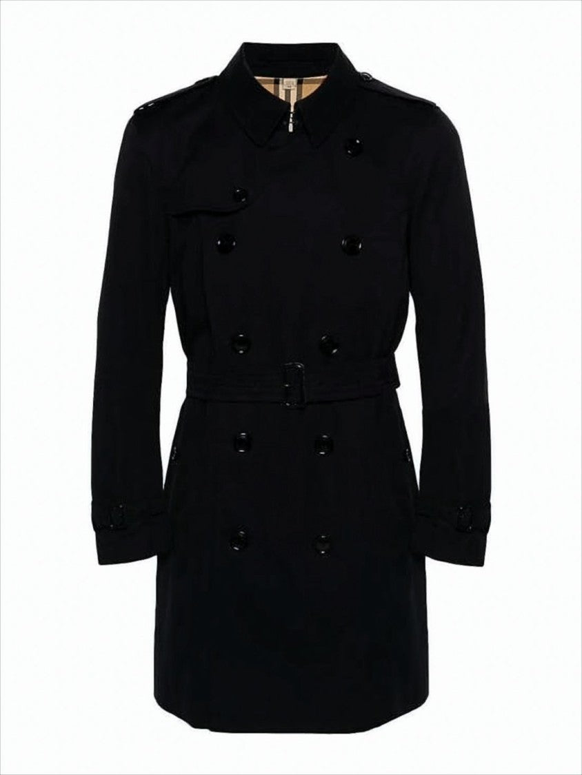 Burberry Double-Breasted Black Trench Coat