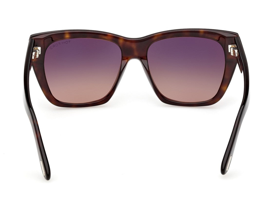 Tom Ford Ft1343 Tortoiseshell Acetate Oversized Square Sunglasses