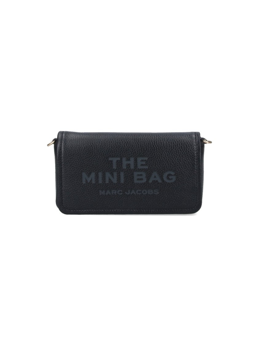 Marc Jacobs Black The Leather Hammered Crossbody Bag