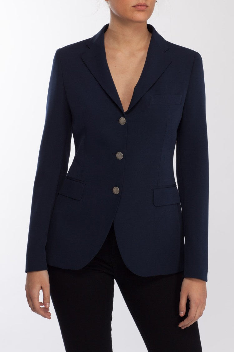 Tagliatore Single Breasted Blazer In Blue Viscose