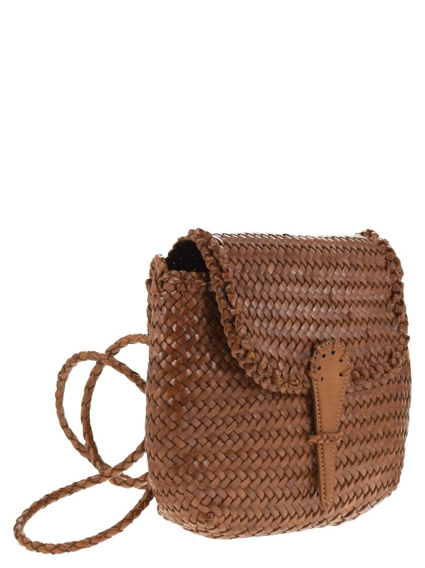 Dragon Mini City Bag - Woven Leather Bag