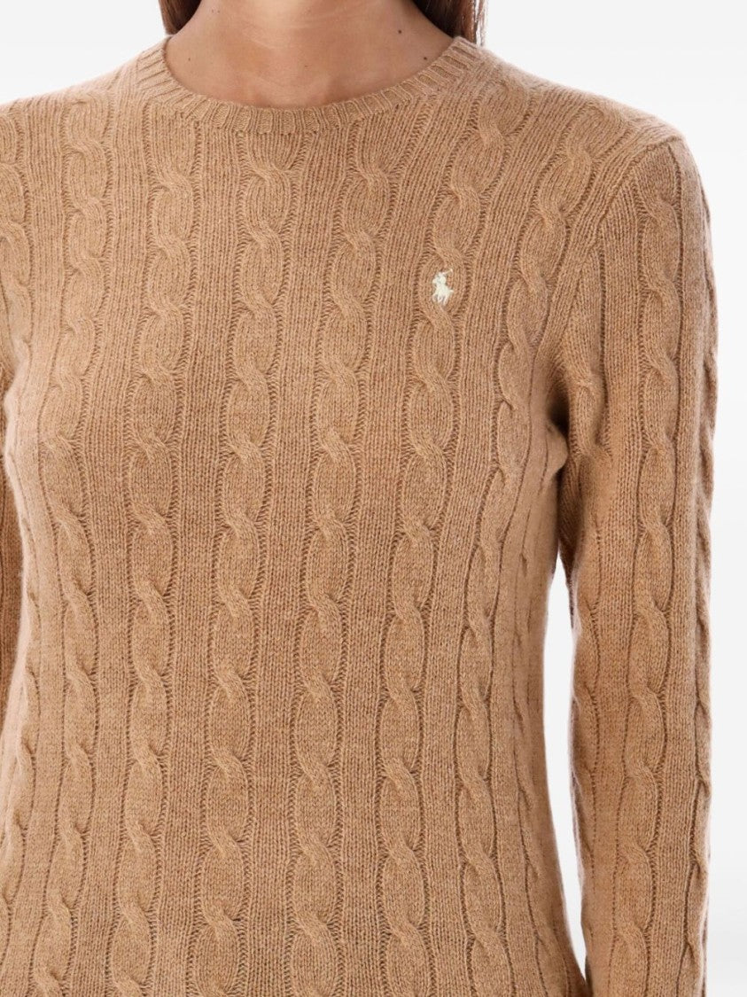 Polo Ralph Lauren Classic Cable Knit Sweater With Round Neckline