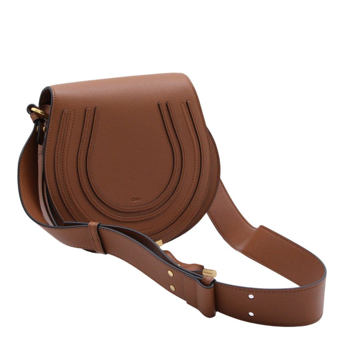 Chloé Structured Brown Shoulder Bag With Clean Lines And Versatile Design