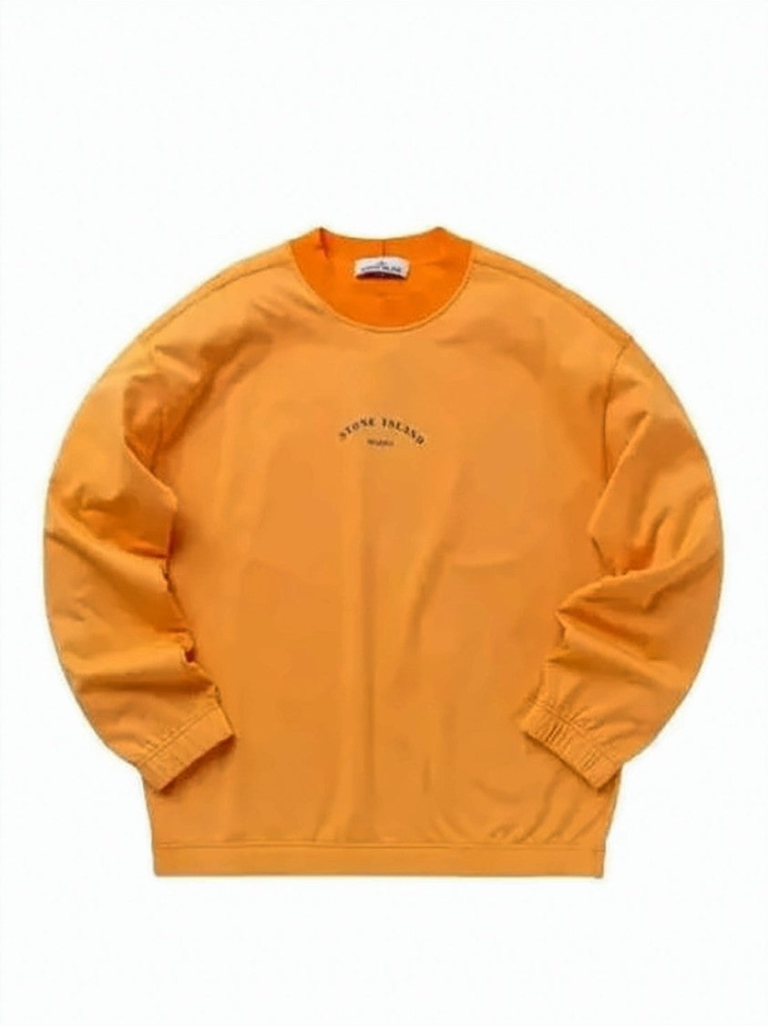 Stone Island Relaxed-Fit Long-Sleeve Pullover With Round Neckline